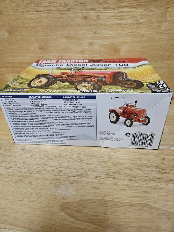 Revell Farm Tractor Series Porsche Diesel Junior 108 1:24 # 85-4485 Sello de fábrica Foto 3 de 4