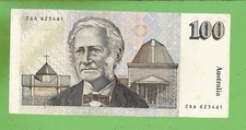 #D488. $100 PAPER 1st ISSUE 1st PREFIX BANKNOTE ZAA 625461