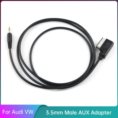 Music Interface AMI MMI to 3.5mm Audio AUX Cable Adapter For Audi A5 Q5 Q7 S8 TT