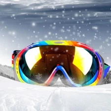 TECHTONGDA 1 Set Multicolor Double Layer Ski Goggles Mountaineering Goggles