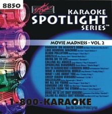 SOUND CHOICE KARAOKE MOVIE MADNESS v.2 CD G SC8850 RARE/HARD TO FIND 15 SONG cdg