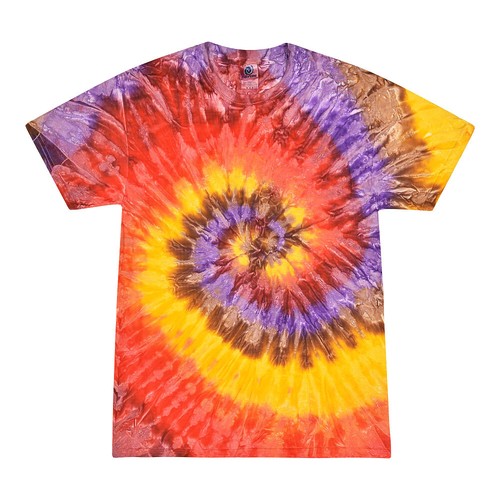 Tie Dye T-Shirts Multi-Color Adult Size 2XL XXL Cotton Colortone - Picture 21 of 57