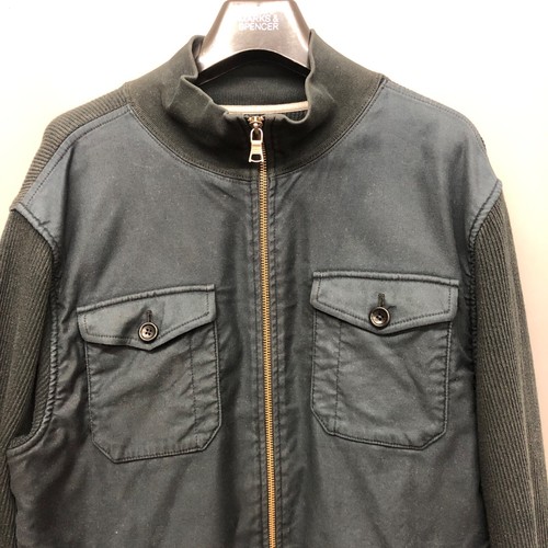 Banana Republic Men's Black & Navy Multi-Pocket Jacket Large 100% Cotton - Picture 3 of 13