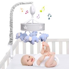 Baby Mobile for Crib Nursery Musical Mobiles for Girls Toys for Baby Crib Car...