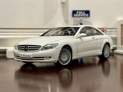 AUTOart Mercedes Benz CL Class (CL Klasse) White 1/18 Scale Model