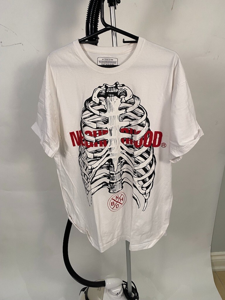 Neighborhood Japan Mens 2XL Bones Long Sleeve Tee T-Shirt Neighborhood Japan Mens 2XL Bones Long Sleeve Tee T-Shirt