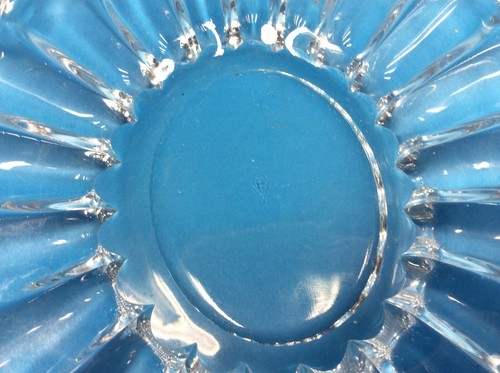 Clear Glass Modernist Modern Heisey Two Handled Snack Plate Hors D’oeuvre Dish - Picture 6 of 12