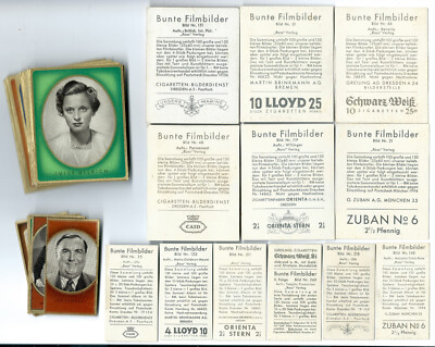 1936 Bunte Filmbilder Series 1 Film Star Tobacco Cards, You Pick