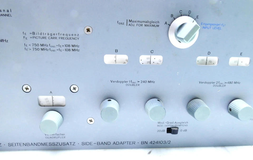 Rohde & Schwarz BN424103/2 Side-Band Adapter  RF Testgerät  Broadcast Lab I689 - Bild 3 von 4