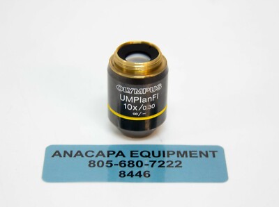 OLYMPUS UMPlanFL 10x/0.30  /- Microscope Objective Lens Used (8446)K