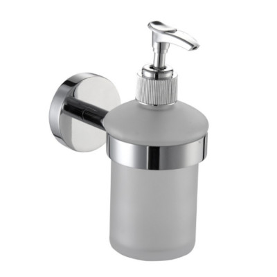 DianHydro Onia Wandseifenspenderhalter aus verchromtem Messing und Glas