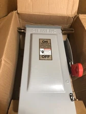 Siemens HF221NR Safety Disconnect Switch Fusible Heavy Duty 30 Amp 240VAC 2 Pole