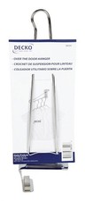 Decko 38500 Chrome Silver Large Over-The-Door Hanger Pack of 12 