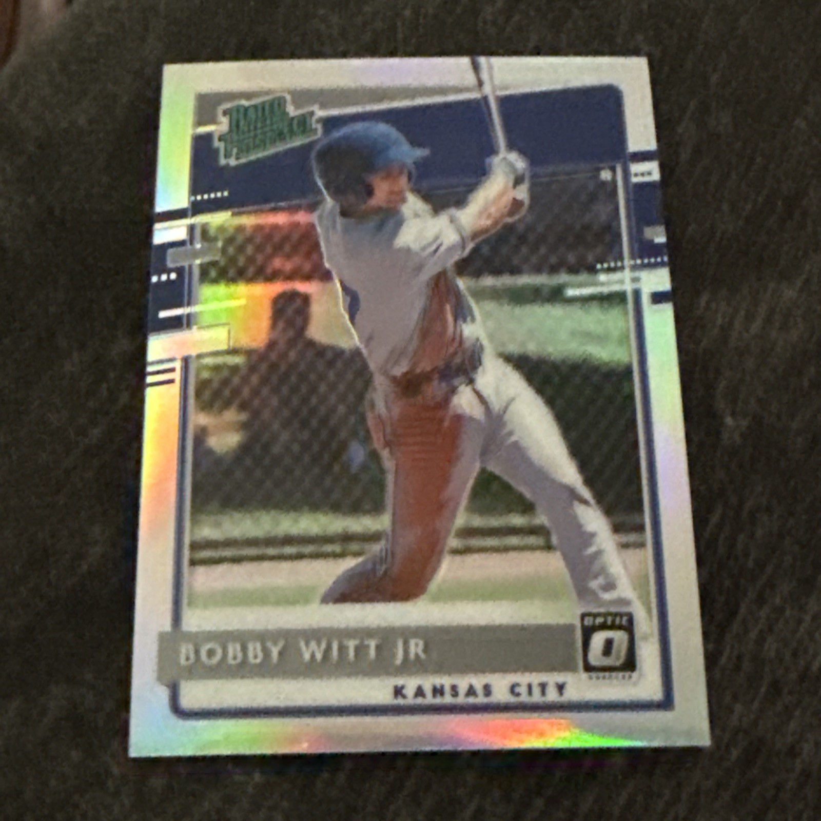 2020 Donruss Optic Silver Prizm Refractor Holo Bobby Witt Jr. Rated Prospect RP2