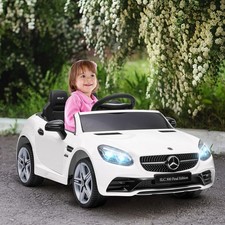 12V Ride On Toy Car for Kids with Remote Control, White