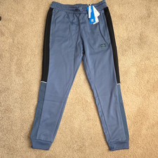 New Mens ADIDAS Original 3 Stripe Cuffed Jogger Pants Size Medium