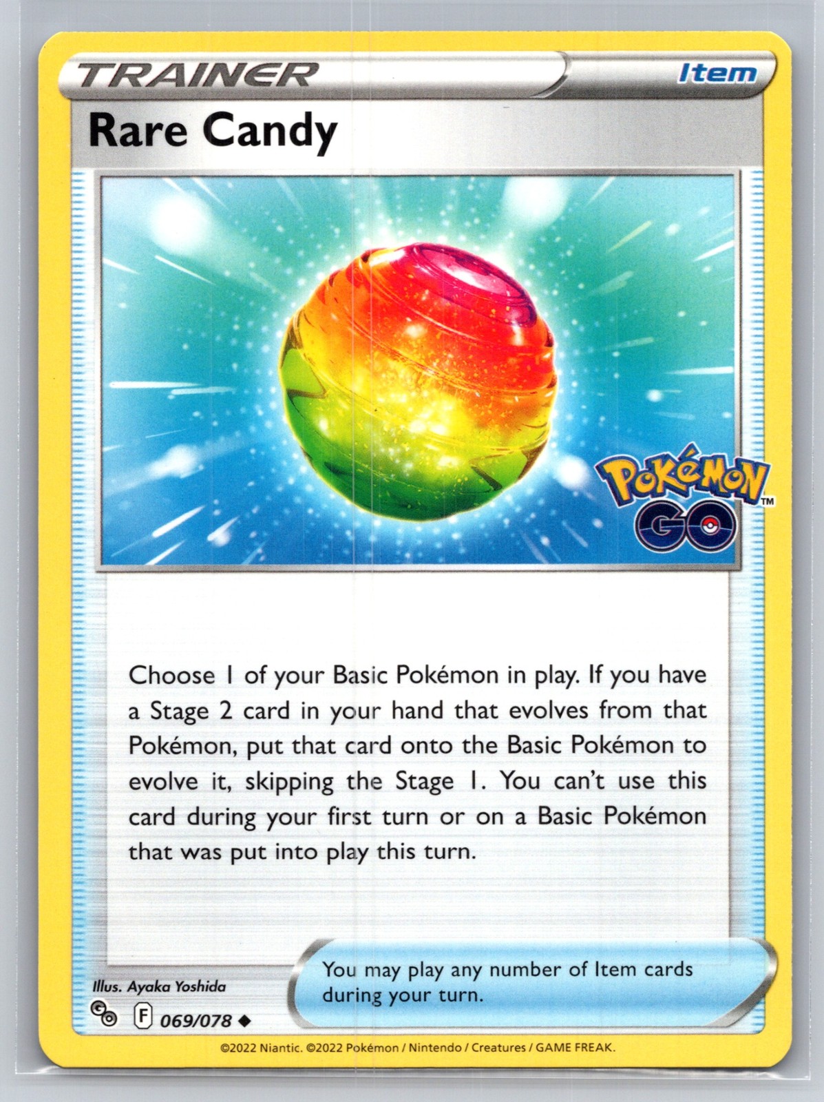 Rare Candy 069/078 - Pokemon GO - Pokémon TCG - LP