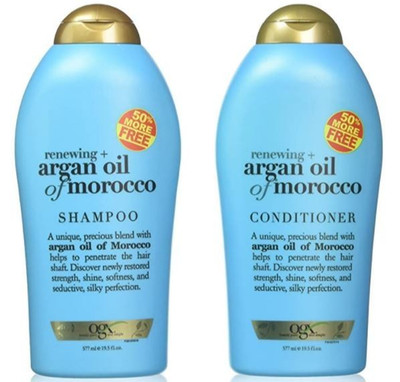 OGX Argan Oil of Morocco Moisturizer Sulfate Free Shampoo & Conditioner 19.5 oz