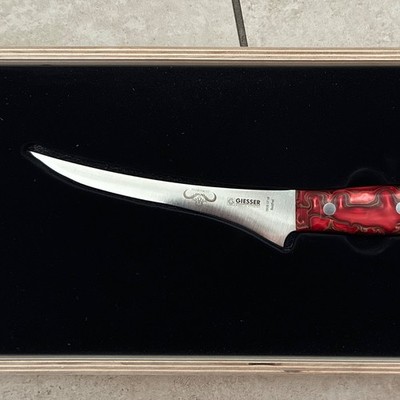 GIESSER PremiumCut Küchenmesser Edelstahlklinge mit Holzbox