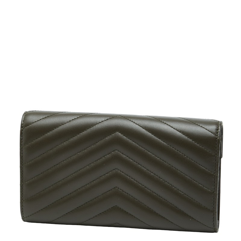 SAINT LAURENT Cassandra V Stitch Purse 372264 Women 【Used】 thumbnail 2