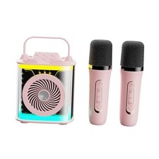Mini Karaoke Machine for Kids Adults, Portable Bluetooth Mini Portable Pink