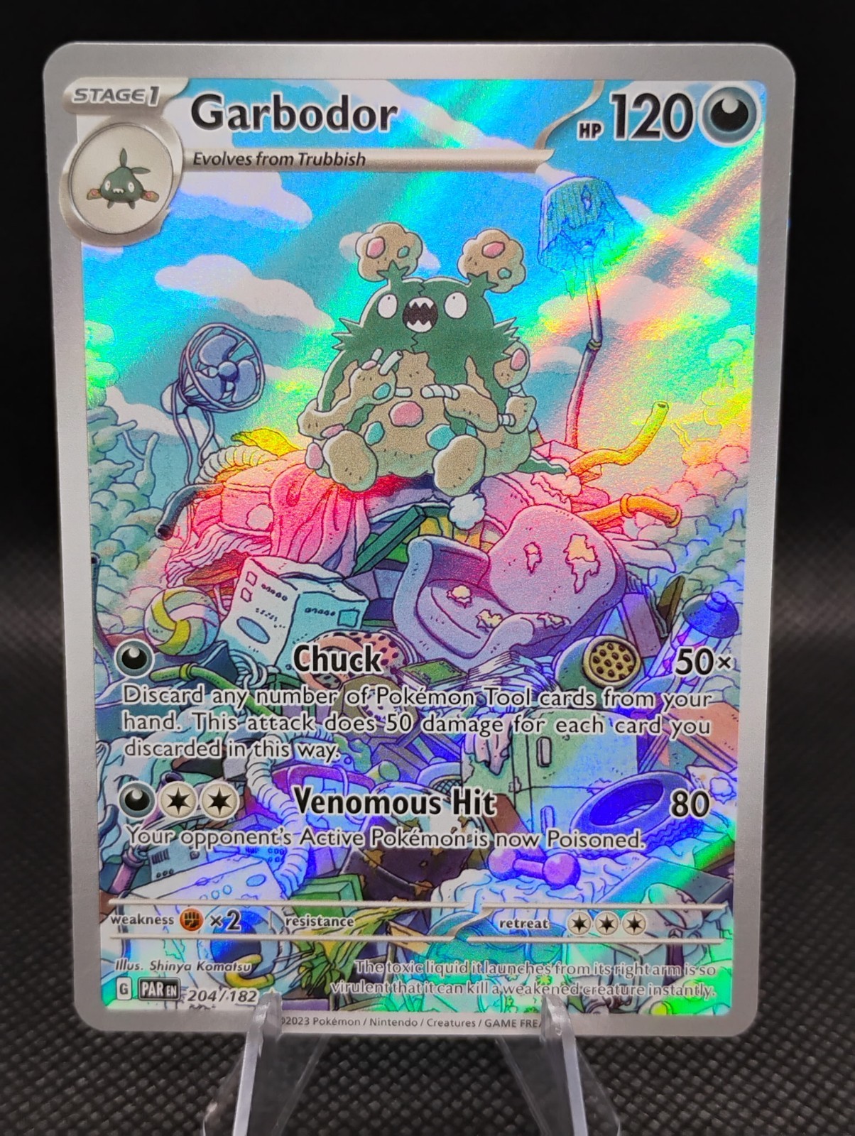 Garbodor 204/182 Pokemon TCG Paradox Rift Illustration Rare English