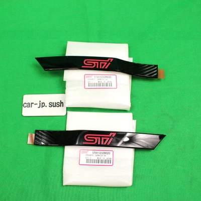 Subaru Genuine 08-14 Impreza WRX STi R205 GRB Black Fender Side Ornament Garnish - Image 1 of 4