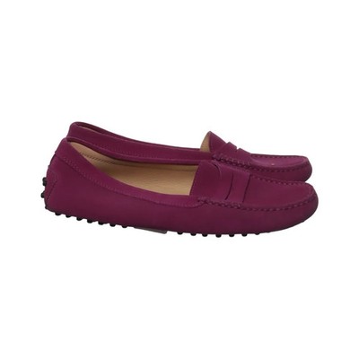 Tod's, Loafers, Größe: 38, Gommino, Leder, Lila, Damen #F6r