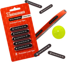 Pickleball Lead Tape Pack of 10, Extra Strong Adhesive, 3G Weighted Edge Guard