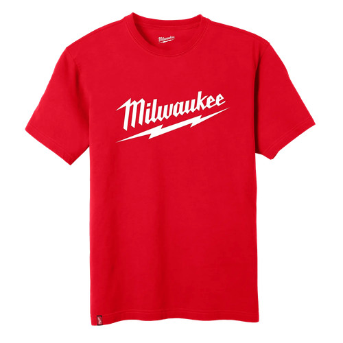 Milwaukee 607R-L Heavy Duty Tee - Short Sleeve Logo, Large