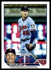 Griffin Jax 2023 Topps #595 Minnesota Twins 30573 Baseball Card