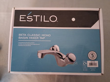 EsTILO BETA CLASSIC MONOBLOCK BASIN TAPS Polished Chrome 0.2 BAR MIN