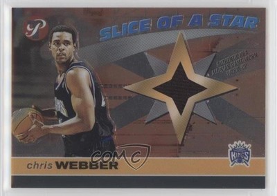 2001-02 Topps Pristine Slice Of A Star Chris Webber #S-CW HOF 0i5i