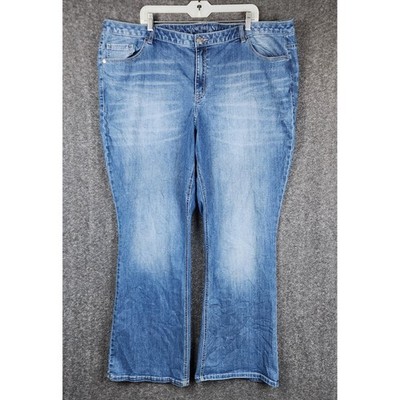 Lane Bryant Bootcut Jeans Womens 26 Blue Medium Wash Stretch Denim 1040868
