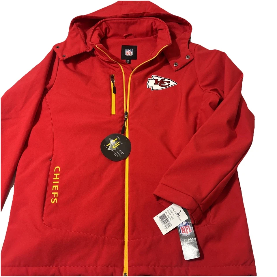 NFL SOFT SHELL KANSAS CITY CHIEFS COAT SIZE XL NEW WITH TAGS - Image 2 of 4