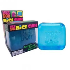 Nee Doh Nice Cube Blue Super Solid Squish Stress Relief Fidget Toy New Sealed