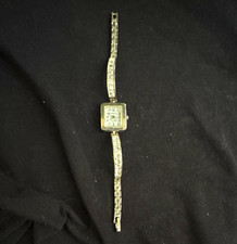 Geneva Women’s Vintage Dress Square Analog Quartz Silver Bracelet Watch