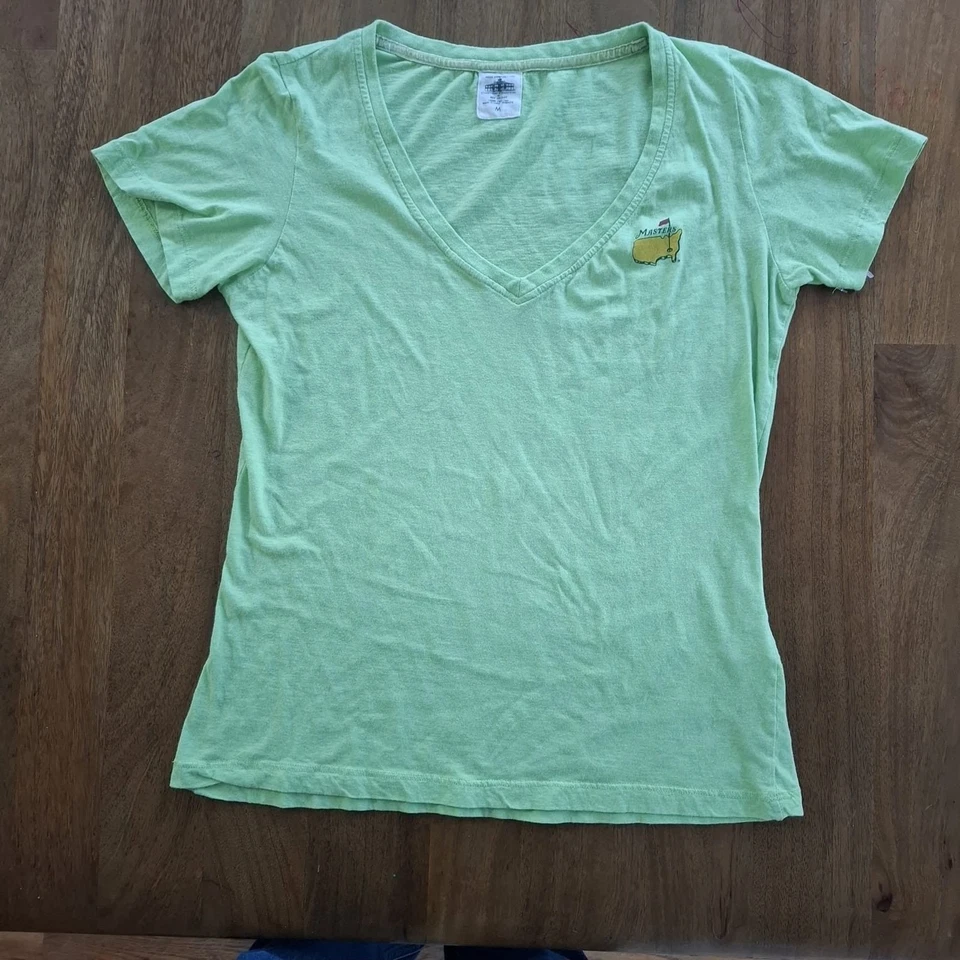 Camiseta para mujer Masters colección Clubhouse chaqueta roja logotipo verde Foto 3 de 4