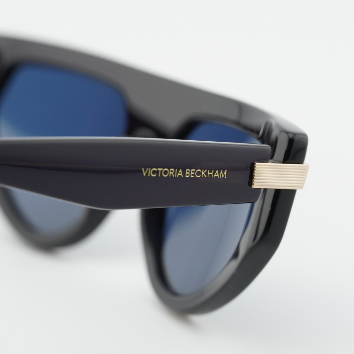 New Victoria Beckham VB685S 415 Metallic Midnight Blue/Blue  display picture 2