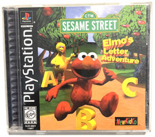 Sesame Street: Elmo's Letter Adventure Learning PS1 PlayStation 1