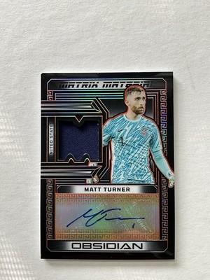 2023 Panini Obsidian Matt Turner Orange Electric Etch Matrix Materials Auto /99