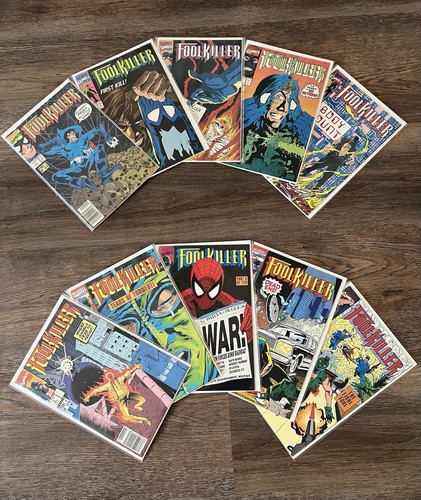 FOOLKILLER (1990) 10 Issue Complete Comic Set/Run/Lot (Marvel) -🔥NM-