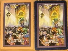 2 SWAP PLAYING CARDS - VINTAGE US ST LOUIS VEILED PROPHET LADIES & GENTS