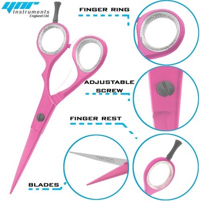 6'' Haarschneideschere Friseur matt rosa Profi Schere scharfe Qualität
