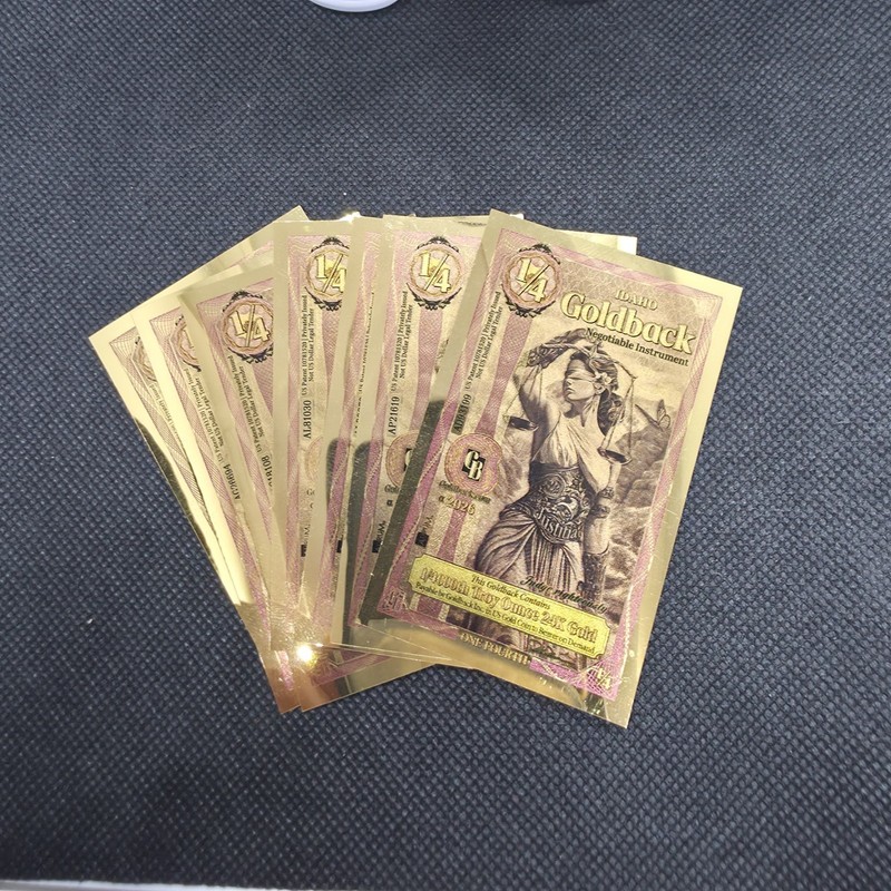 Lot of (7) - 2026 Idaho 1/4 Goldbacks