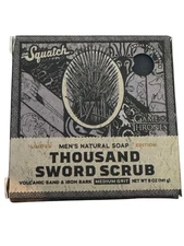 DR. SQUATCH Men's All Natural Bar Soap - Thousand Sword Scrub - 5oz (NEW)