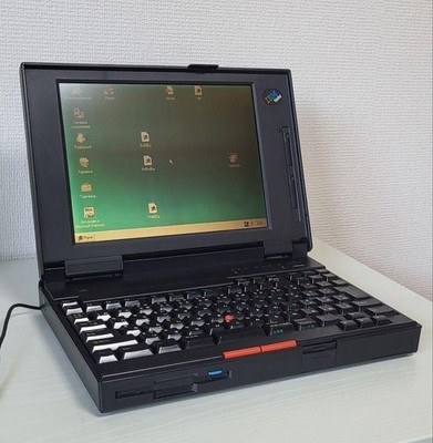 IBM ThinkPad 345CS 80486DX4/75MHz/16MB/1GB CF/Win95 Vintage Tested