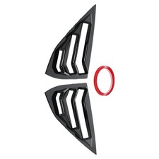 Side Window Louvers Cover For Honda Civic Sedan 2016-2021 Window Cover Black Abs