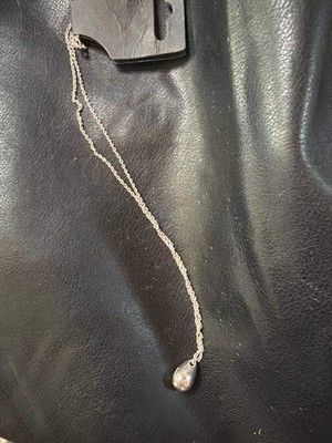 Robert Lee Morris 925 Sterling Silver Teardrop Necklace