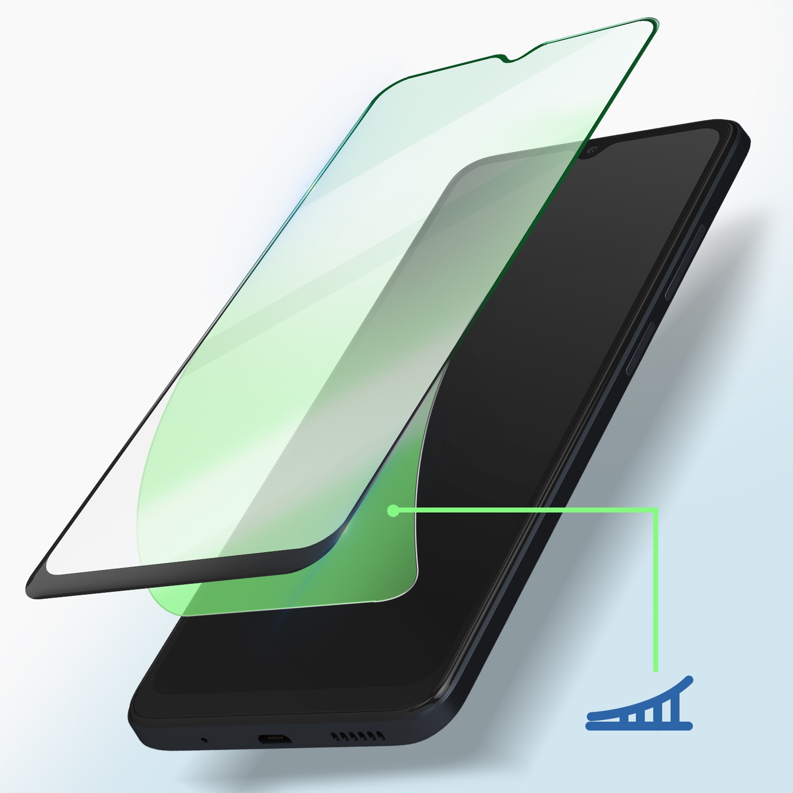 Verre trempé Xiaomi Redmi 12C transparent pour préserver l'écran
